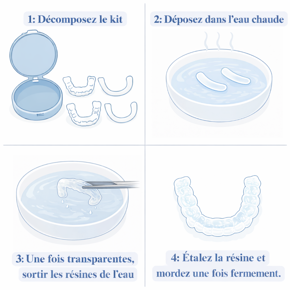 DentalFlex™ | Set de facettes modulables (haut et bas)